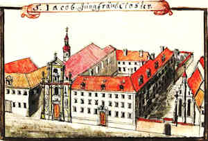 S. Iacob Jungfrul. Closter - Koci w. Jakuba i klasztor Kanoniczek, widok oglny z lotu ptaka